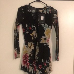 Flowers for my love romper